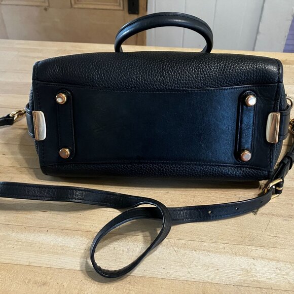 COACH Womens Swagger 27 Satchel 87295 Crossbody Purse Bag Large Black AN GDD - Picture 9 of 12